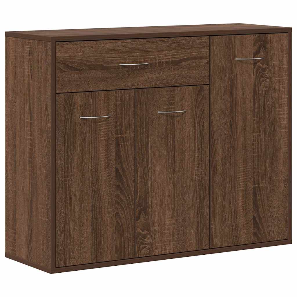 Sideboard Braun Eichen-Optik 88x30x70 cm Holzwerkstoff